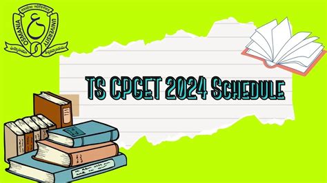 TS CPGET 2024: Schedule announced at cpget.tsche.ac.in; .